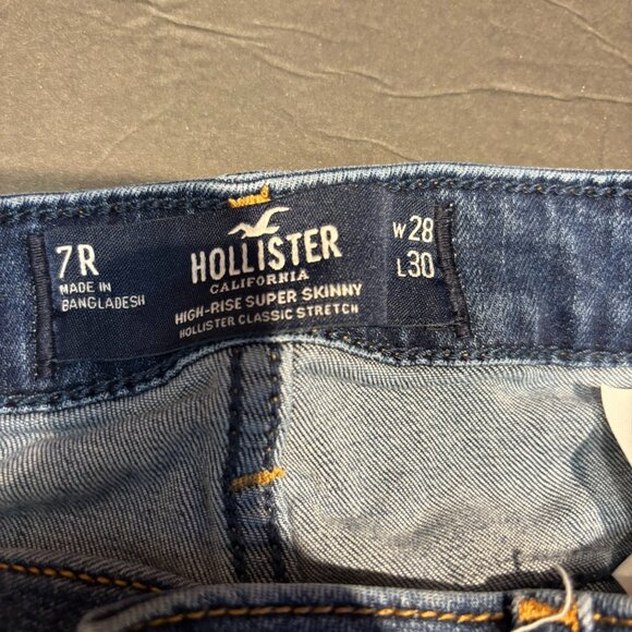 Hollister Women’s Skinny Jeans – Size 7R (W28 L30) – Ripped Knee Urban Style - Picture 3 of 8